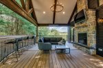 The outdoor living space